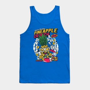 Retro Cereal Box Pineapple Crunch // Junk Food Nostalgia // Cereal Lover Tank Top